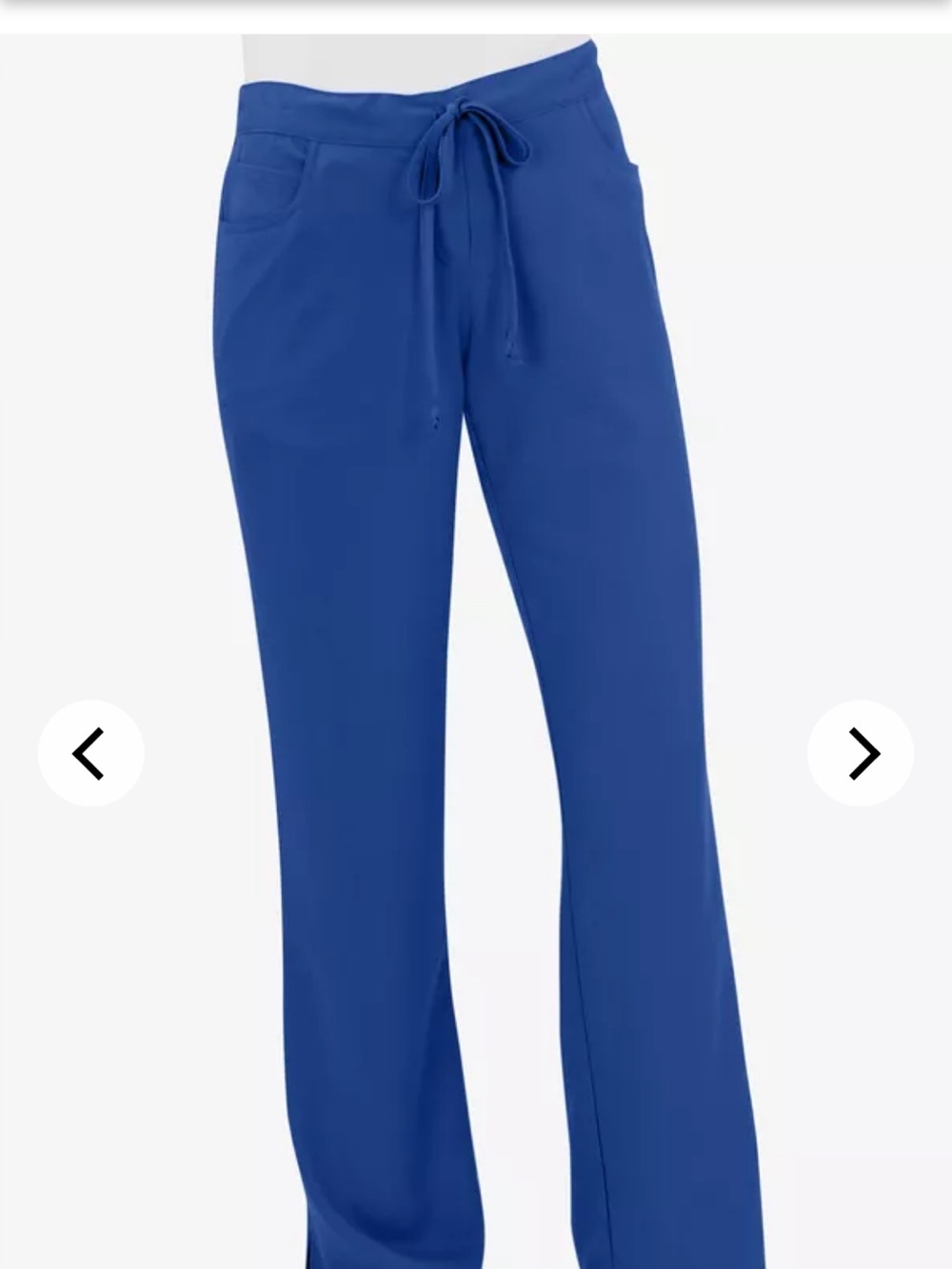 Grey's Anatomy Cobalt Blue Wide-Leg Drawstring Scrub Pants